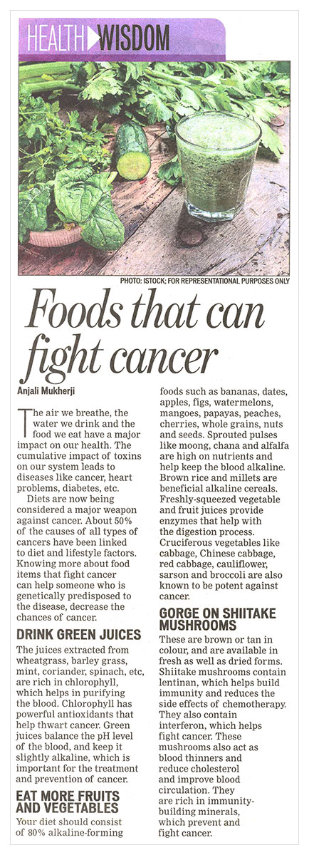 Foods that can fight cancer