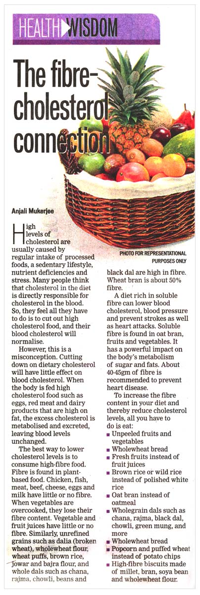 The Fibre-Cholesterol Connection