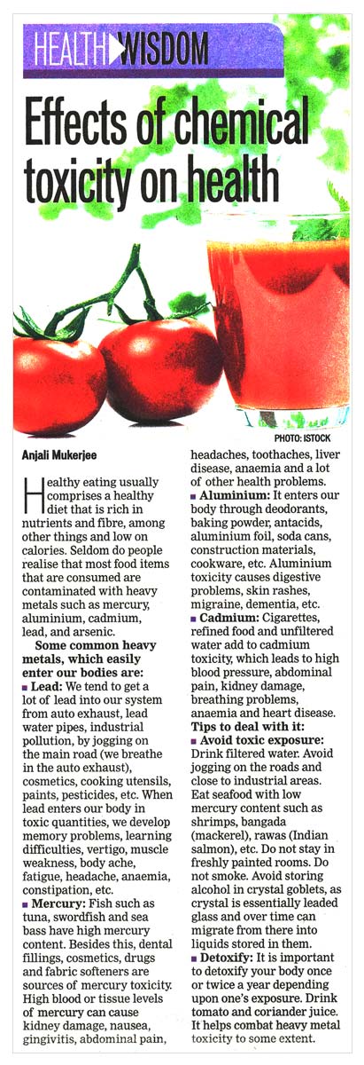 Effects of chemical toxicity on health