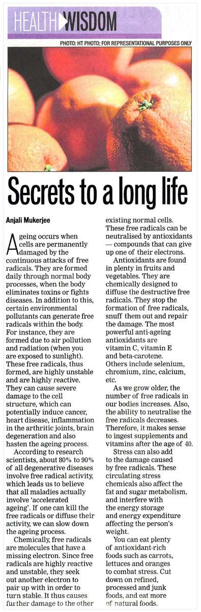 Secrets to a long life