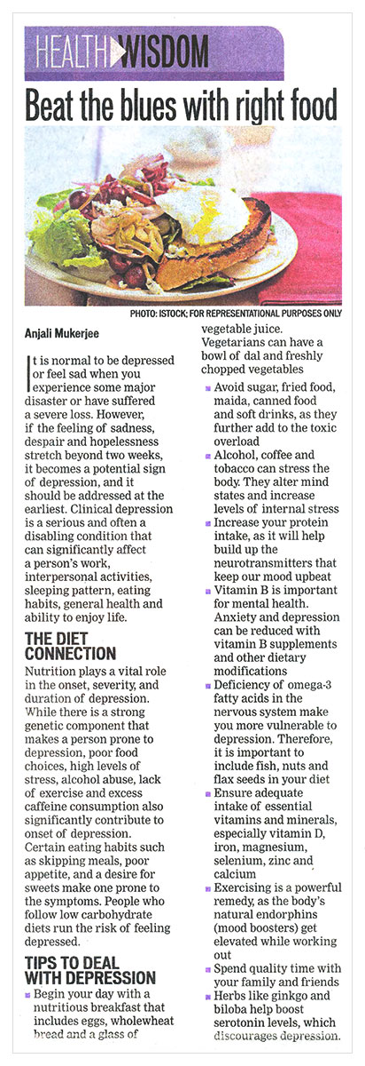 Beat the blues with right food