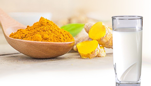 Turmeric milk is a good drink in winter