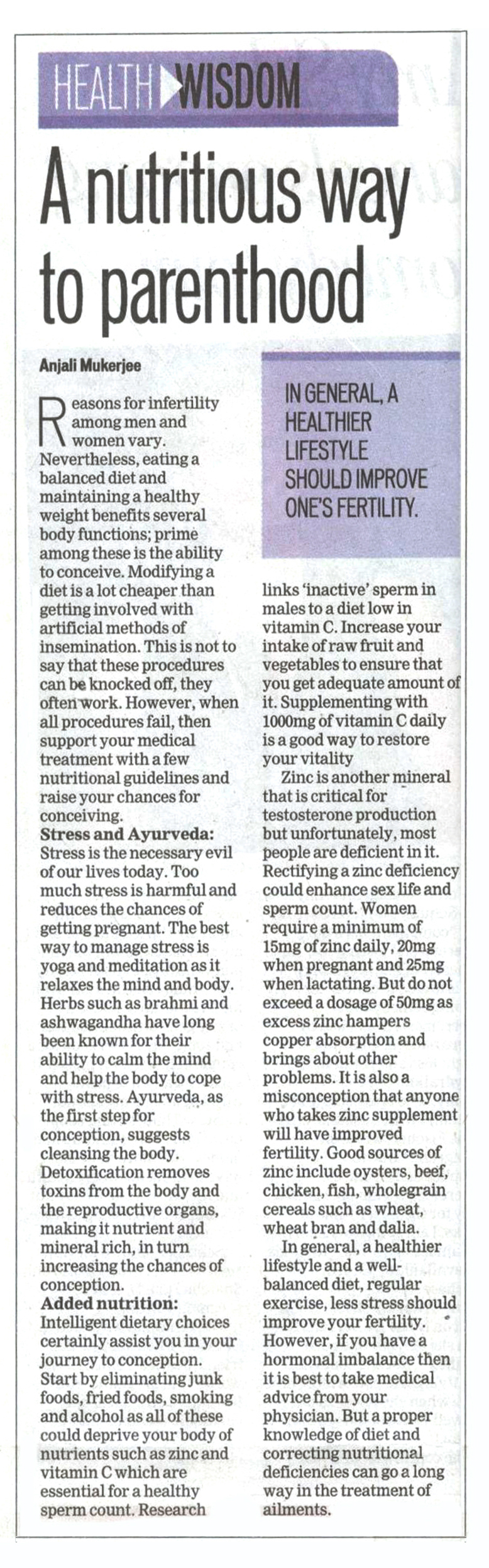 Inability to conceive