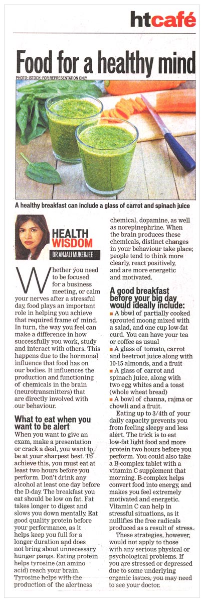 Food for a healthy mind