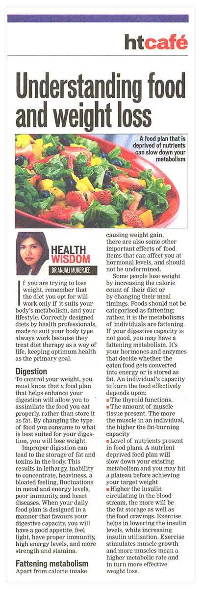 Understanding food and weight loss