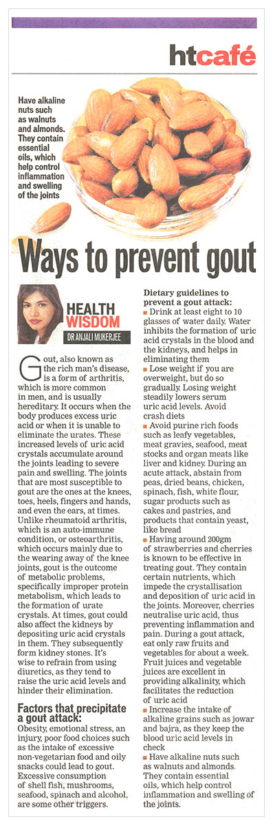 Ways to prevent gout