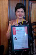 Anjali Mukerjee Received Outstanding Women Leadership Achievement Award 2016