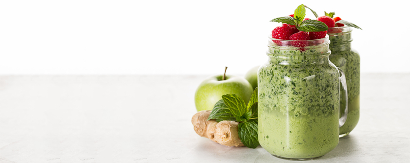 Fruit and Basil Smoothie Clenses your Body